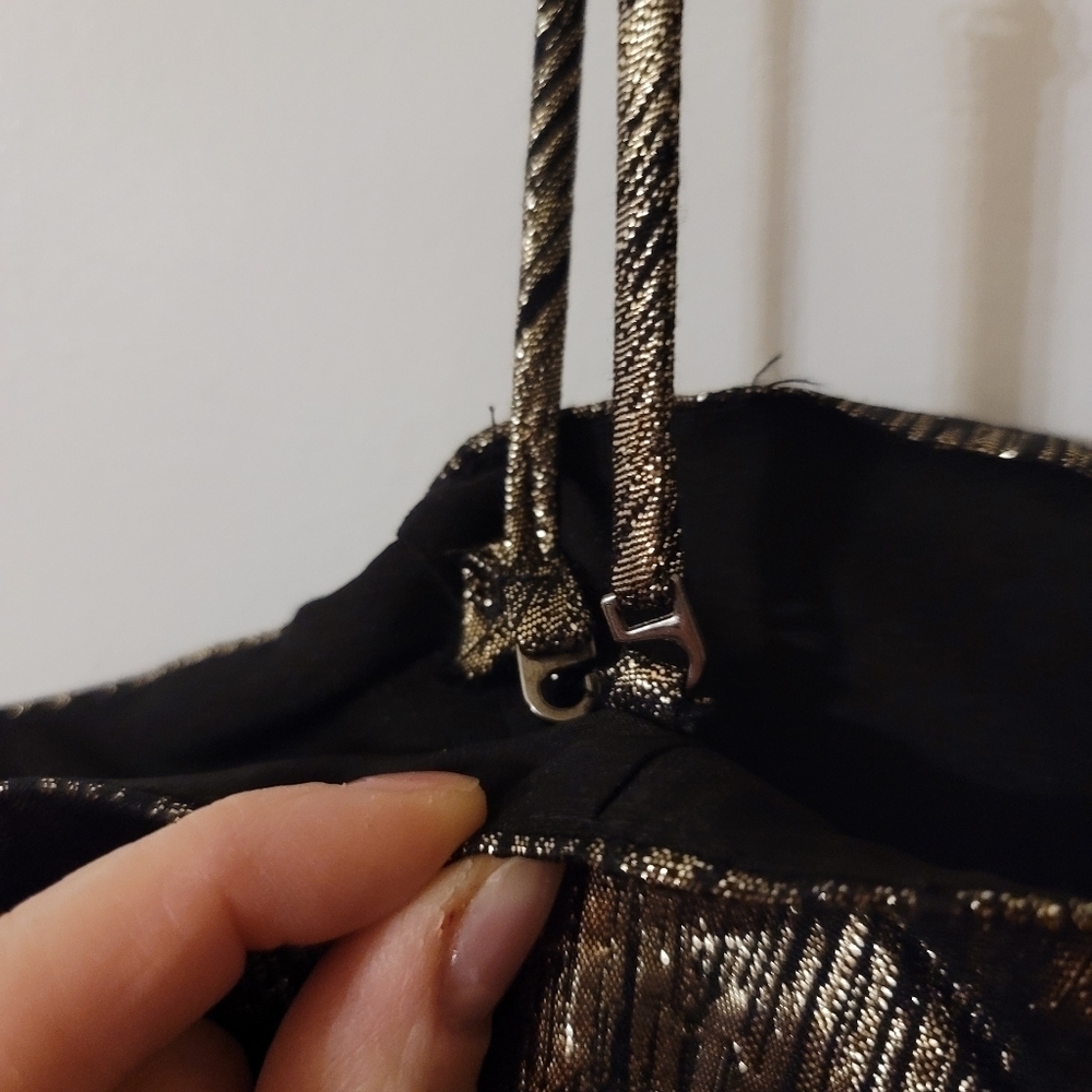 Zara Metallic Ruffled Mini Dress - Picture 9 of 14
